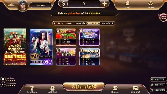 Lợi ích khi bạn tải game Vin Win 